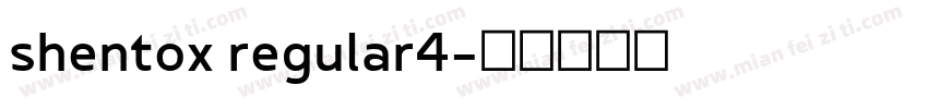 shentox regular4字体转换